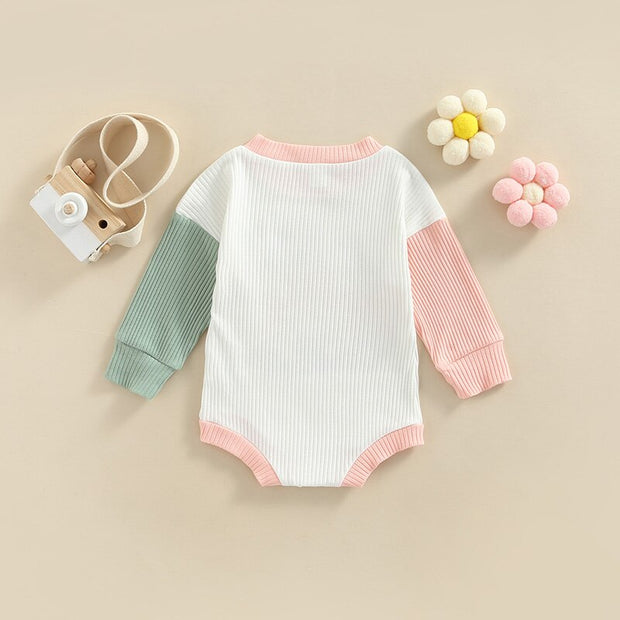STAY WILD MOON CHILD BABY GIRL LONG SLEEVE WAFFLE ROMPER Baby Vibes & Co.