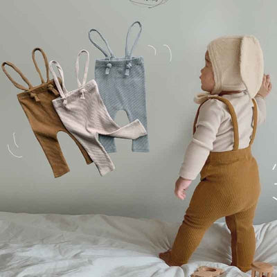 HIGH WAISTED OVERALL SUSPENDERS 3M-3T BABY VIBES & CO.