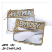 MAMA & BABY LETTERED CLEAR BAGS Baby Vibes & Co.