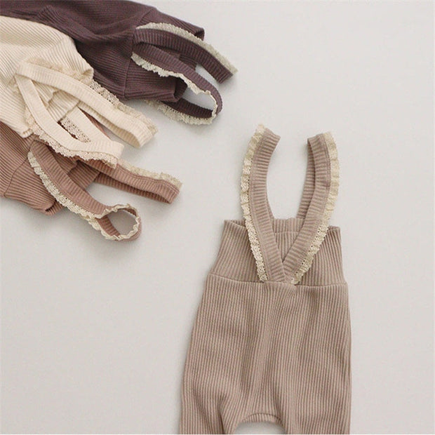 Cozy Knit Baby Girl Overalls Baby Vibes & Co.