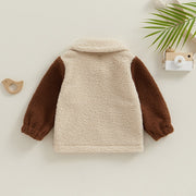 Toddler Cozy Neutral Block Style Fleece Baby Vibes & Co.