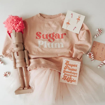 Sugar Plum Baby Girls Pullover Crewneck BABY VIBES & CO.