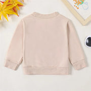 Fashion Adults and Children Matching Outfits Long Sleeve Letter Embroidery Print Sweatshirts Pullovers Fall Clothes BABY VIBES & CO.