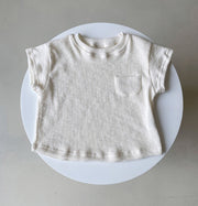 Soft Nuetral Tee + Matching Shorts Seperates Baby Vibes & Co.