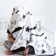 Baby 2 -Tone Minky & Boho Blanket BABY VIBES & CO.