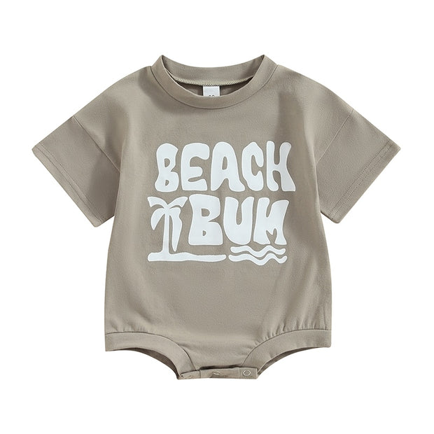 Beach Bum Playsuit Romper 0-18M Baby Vibes & Co.