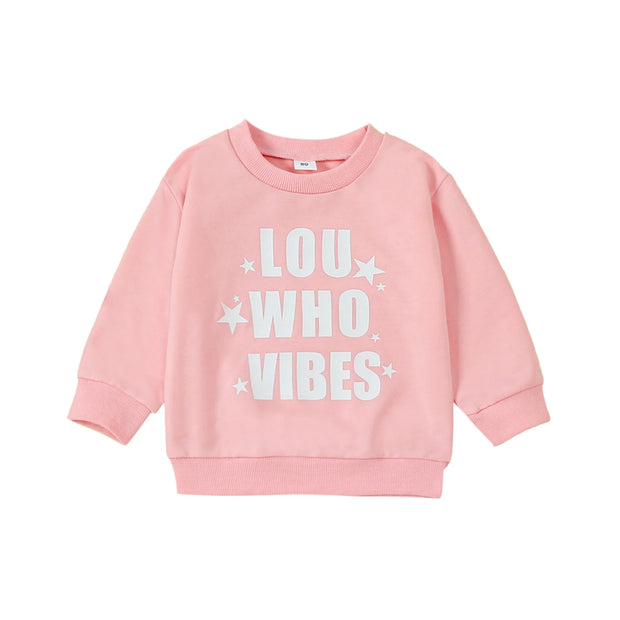 Pink Holiday Cindy Lou Who Sweatshirt BABY VIBES & CO.