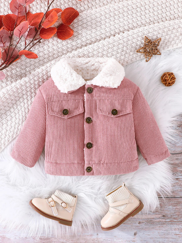Pink 'With The Fur' Baby Girl Jacket BABY VIBES & CO.