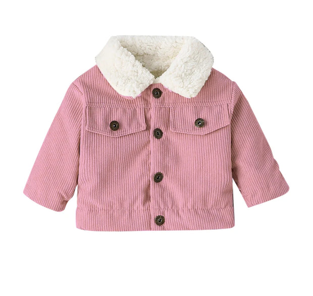 Pink 'With The Fur' Baby Girl Jacket BABY VIBES & CO.