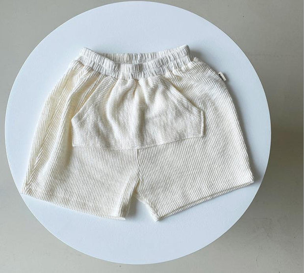 Soft Nuetral Tee + Matching Shorts Seperates Baby Vibes & Co.