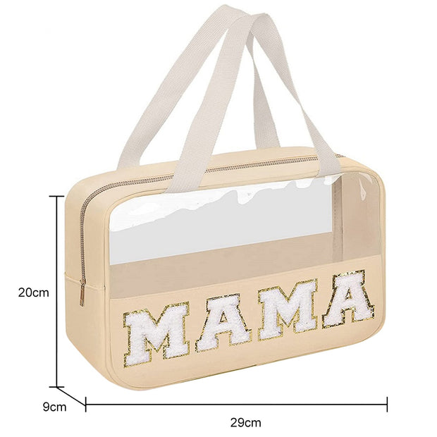 MAMA & BABY LETTERED CLEAR BAGS Baby Vibes & Co.