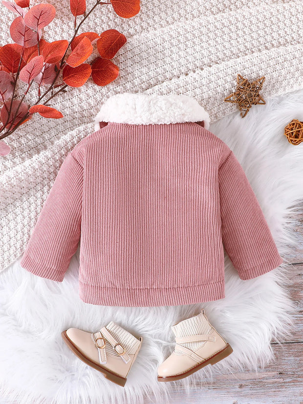 Pink 'With The Fur' Baby Girl Jacket BABY VIBES & CO.