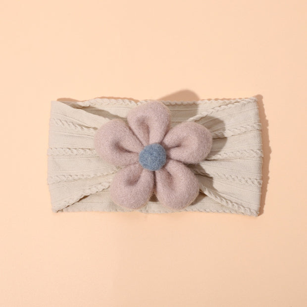 Flower Power Nylon Girls Headband Baby Vibes & Co.