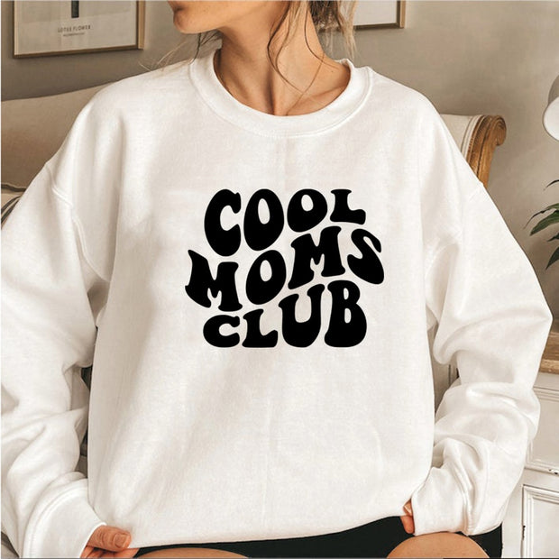 Cool Moms Club Crewneck Mama Sweatshirt Baby Vibes & Co.
