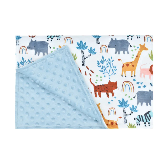 Baby 2 -Tone Minky & Boho Blanket BABY VIBES & CO.