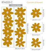 Large Daisy Vinyl Decal Pack Baby Vibes & Co.