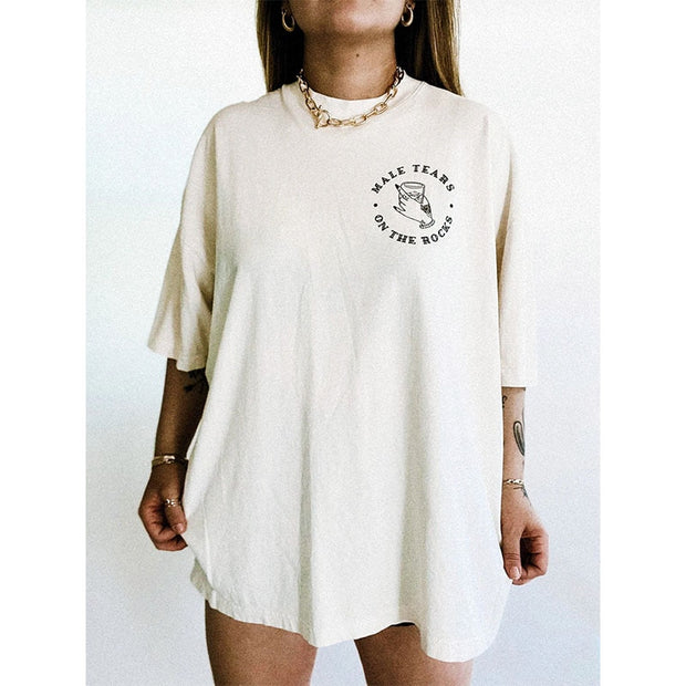 Male Tears on The Rocks Oversized Mama Tee Baby Vibes & Co.