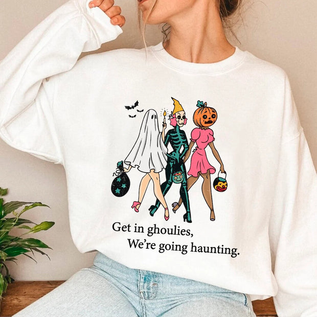 Get In Ghoulies Cozy Crewneck Sweatshirt Baby Vibes & Co.