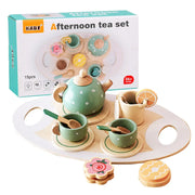 Organic Wooden Afternoon Tea Set Early Educational Montessori Learning Toys BABY VIBES & CO.