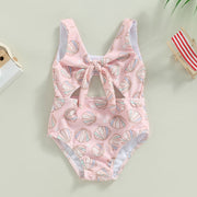 Baby Girls BowTie One-Piece Swimsuit Baby Vibes & Co.