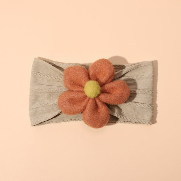 Flower Power Nylon Girls Headband Baby Vibes & Co.