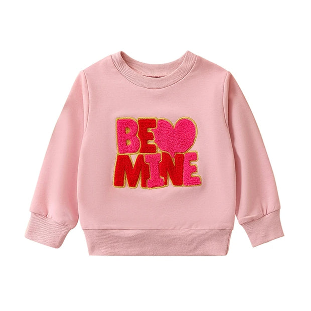 FOCUSNORM 0-24M Toddler Baby Girls Sweatshirt T Shirts Long Sleeve Crew Neck Embroidery Letters Fall Pullover Tops BABY VIBES & CO.