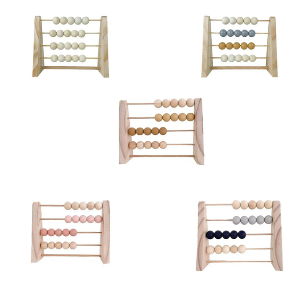 Boho Wooden Abacus Montessori Style Learning Toy Baby Vibes & Co.