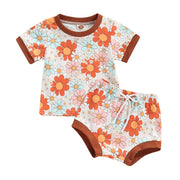 Baby Girl & Toddler 2 Piece Set with Drawstring Shorts Baby Vibes & Co.