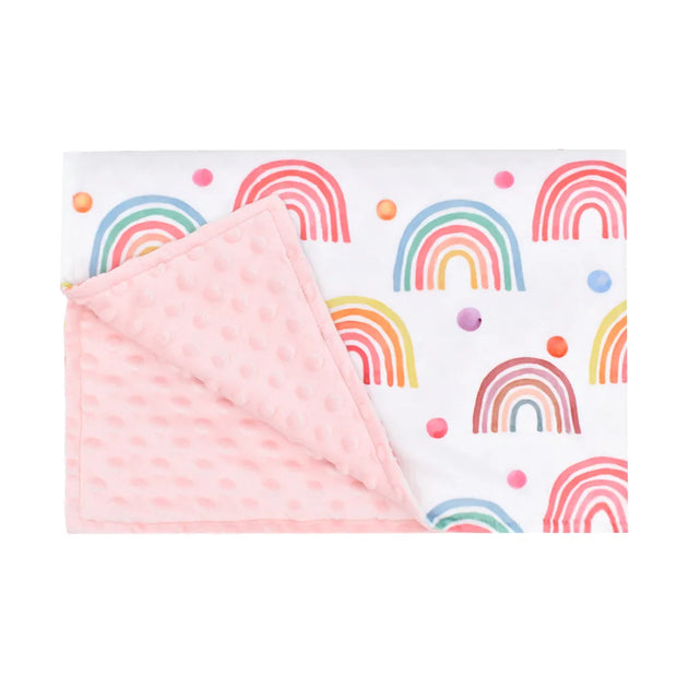 Baby 2 -Tone Minky & Boho Blanket BABY VIBES & CO.