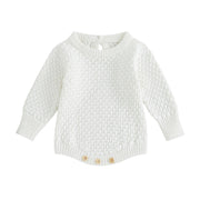Chunky Knit Sweater Baby Onesie Baby Vibes & Co.