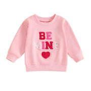 FOCUSNORM Toddler Baby Girls Valentine's Day Sweatshirt T Shirts Long Sleeve Letter Embroidery Pullover Tops BABY VIBES & CO.