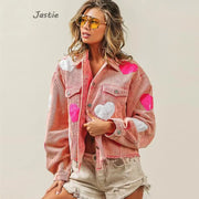 Mamas Valentine's Day Love & Sequin Jacket BABY VIBES & CO.