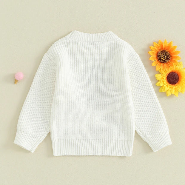 Big Sis Hand Knit Trendy Baby / Toddler Sweater 0-4T Baby Vibes & Co.