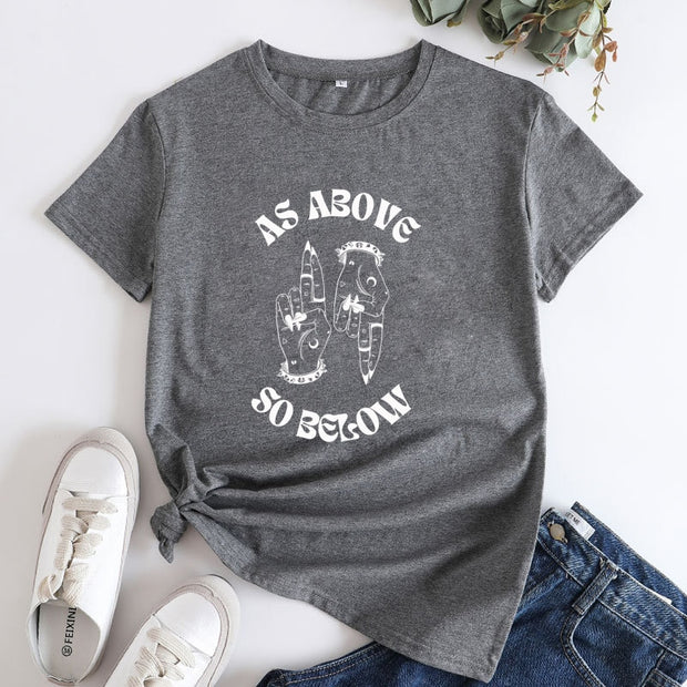 As Above So Below Mystical Graphic Tee Baby Vibes & Co.