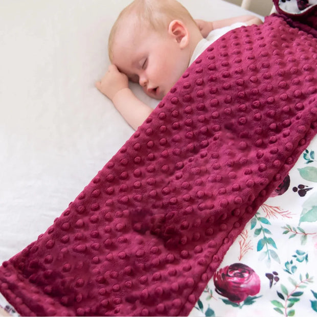 Baby 2 -Tone Minky & Boho Blanket BABY VIBES & CO.