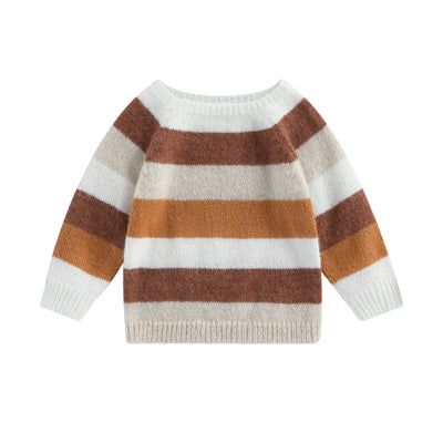 Fall Striped Knit Baby/Toddler Sweater Baby Vibes & Co.