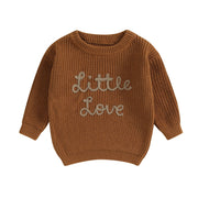 Autumn New Baby Boys Girls Clothes Toddler Kintted Sweater Long Sleeve Crew Neck Letters Winter Warm Crochet Infant Pullover BABY VIBES & CO.