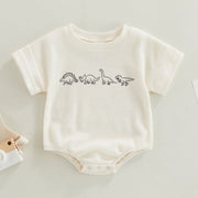 Neutral Dino Short Sleeve Tee Onesie Baby Vibes & Co.