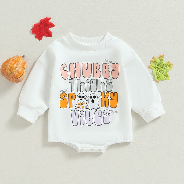 Halloween Graphic Crewneck Onesie Baby Vibes & Co.