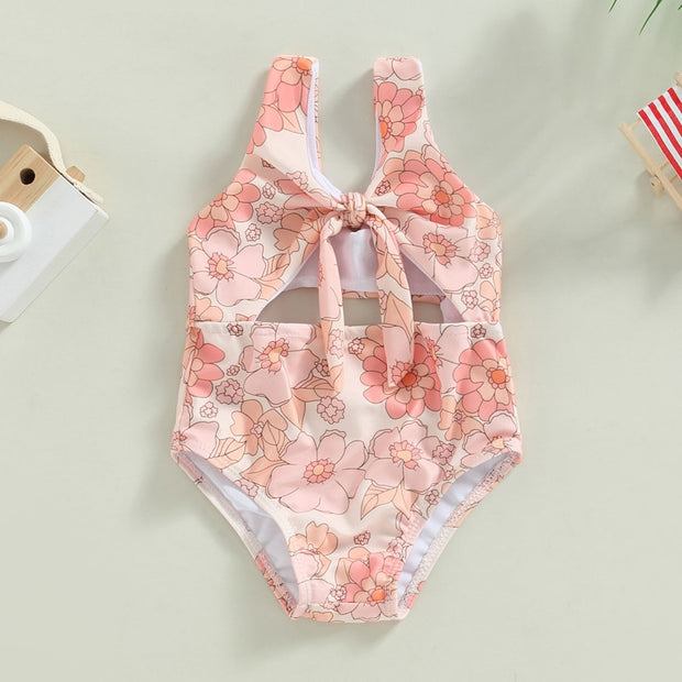 Baby Girls BowTie One-Piece Swimsuit Baby Vibes & Co.