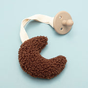 Sherpa Moon Binkie Clip + Organic Pacifier Baby Vibes & Co.