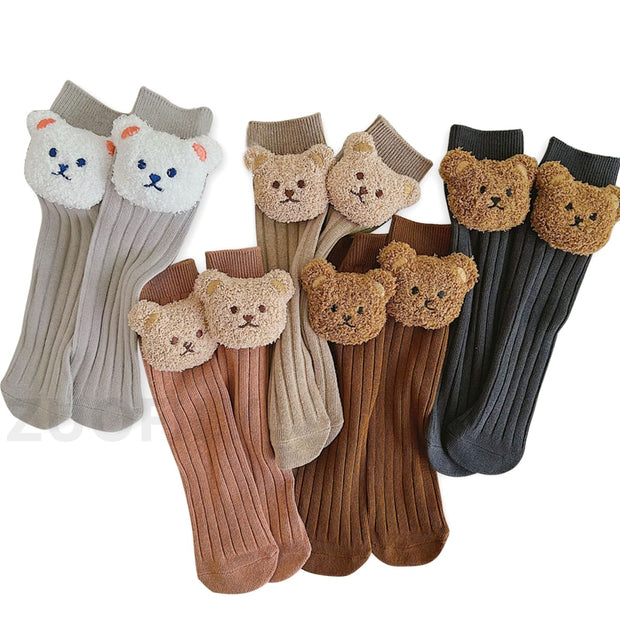 1-12T Bear Knee High Socks BABY VIBES & CO.