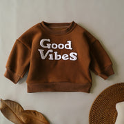 6M-4T Good Vibes Print Sweatshirt BABY VIBES & CO.