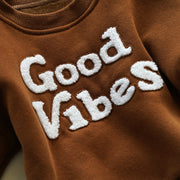 6M-4T Good Vibes Print Sweatshirt BABY VIBES & CO.