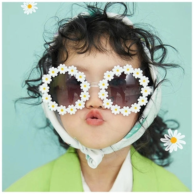 iboode Kids Sunglasses Oval Flower Fashion Children Sunglasses Girls Baby Shades Glasses UV400 Outdoor Sun Protection Eyewear BABY VIBES & CO.