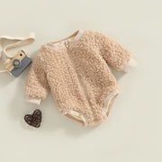 0-2T Fleece Long Sleeve Romper BABY VIBES & CO.