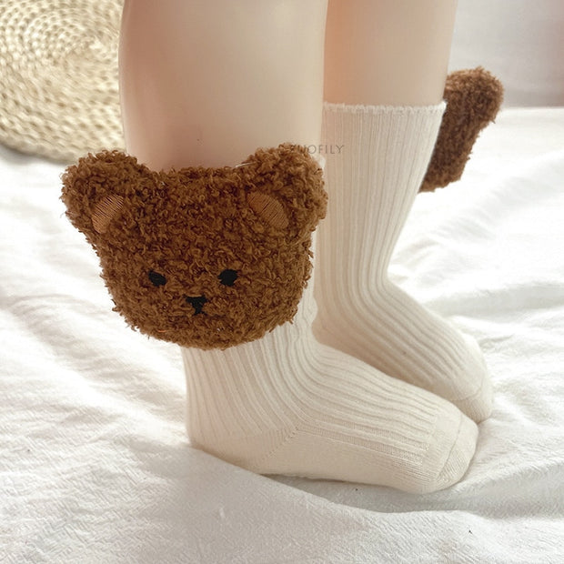 0-3T Soft Cotton Bear Socks BABY VIBES & CO.