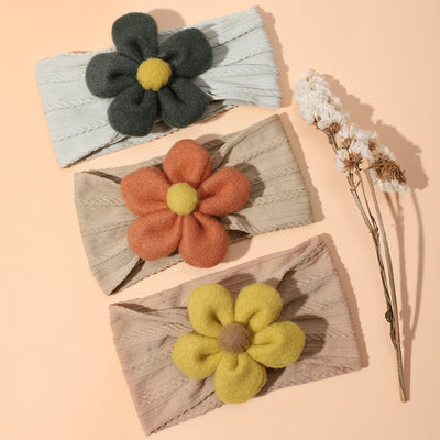 Flower Power Nylon Girls Headband Baby Vibes & Co.