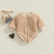 0-2T Fleece Long Sleeve Romper BABY VIBES & CO.