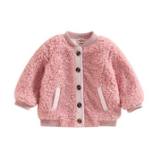 Baby Rindi Carmel Fuzzy Button Down Baby Vibes & Co.